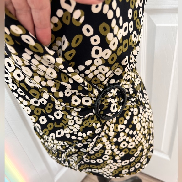 Josephine Chaus Small Wrap style V-Neck Blouse w/Side Buckle - Picture 5 of 13